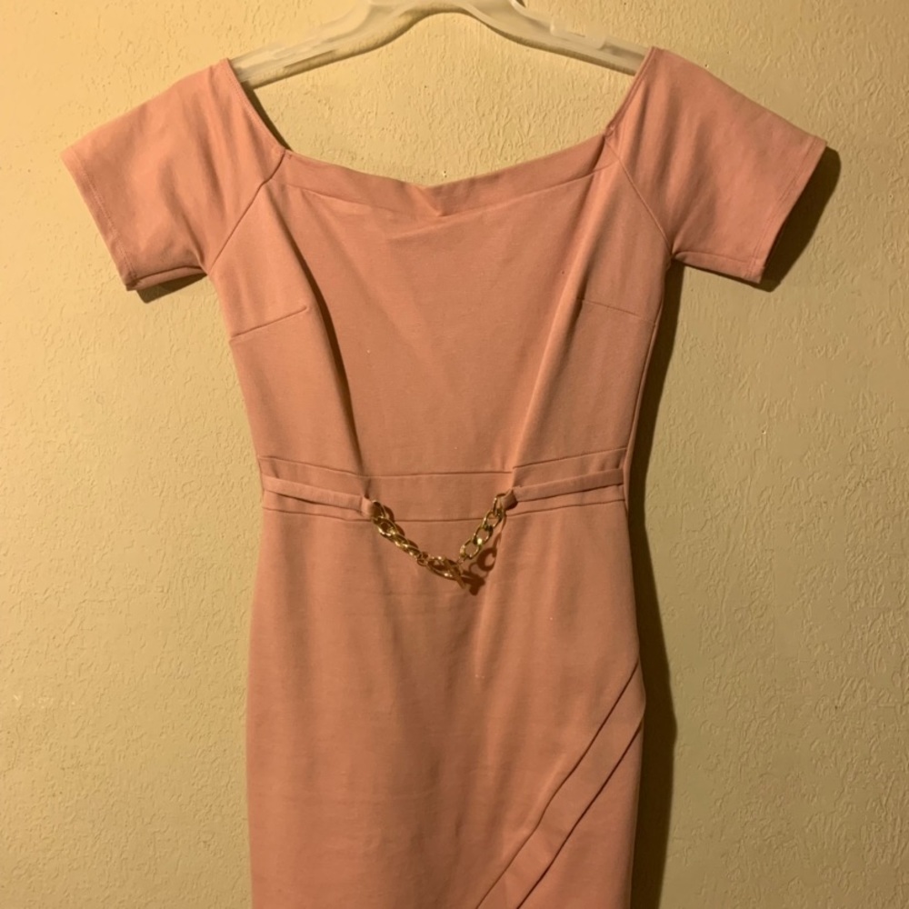 Cute pink bodycon dress